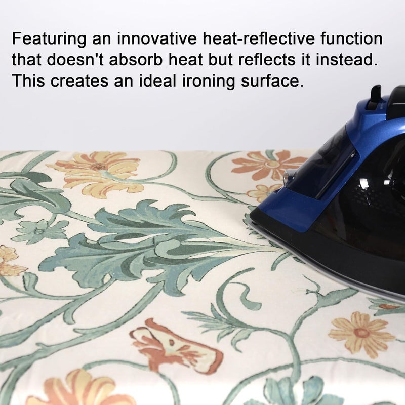 veiox Premium Ironing Board Cover and Pad – Reflective Heat Technology, Heavy-Duty Fabric – Scorch & Stain-Resistant Padding (15″X54″) - Image 5